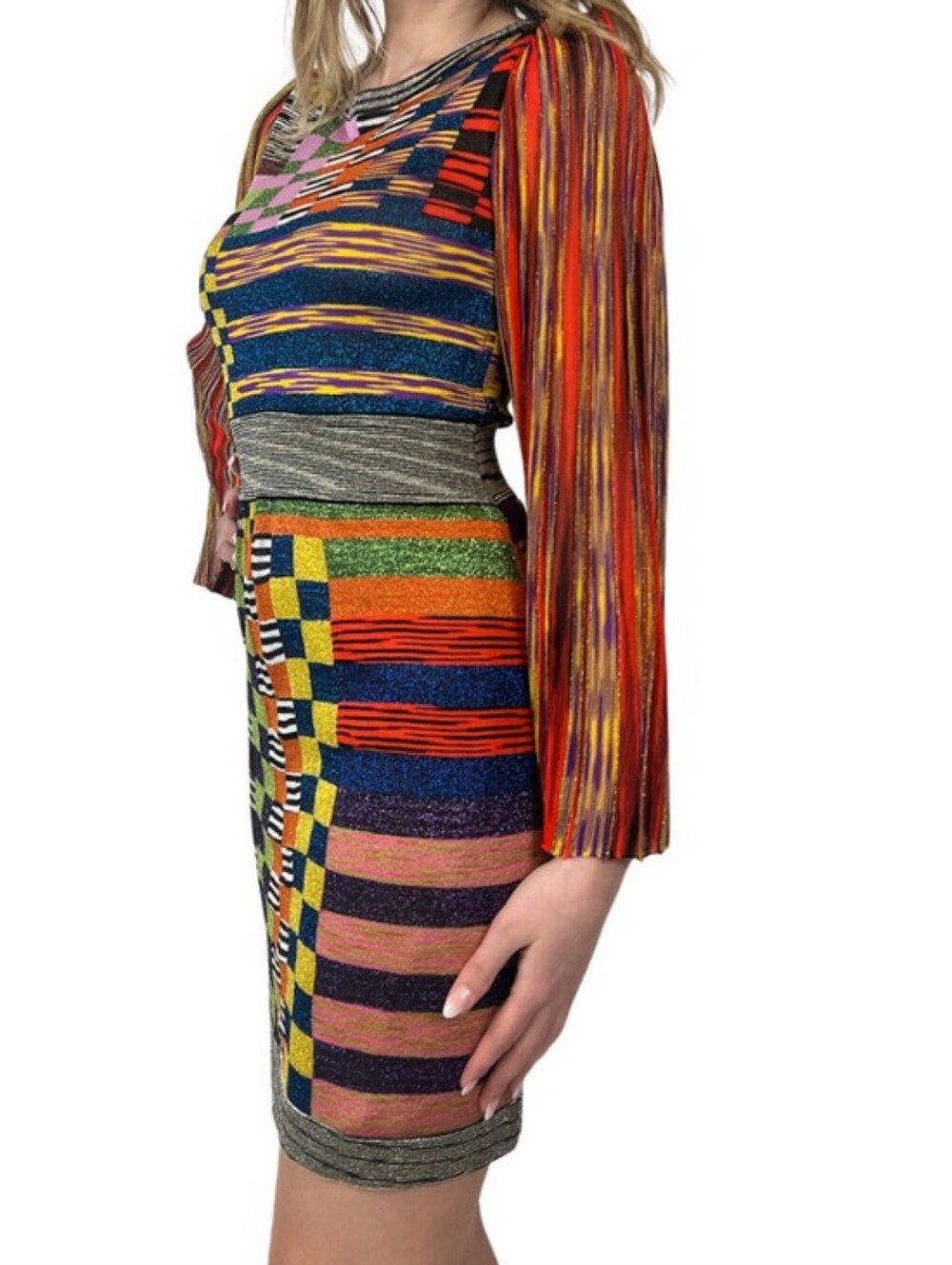 Missoni Aboto Multicolor Knit Mini Dress 38 - Picture 4 of 11